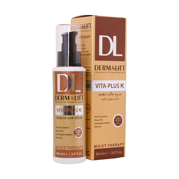 سرم حالت دهنده مو درمالیفت مدل Vita Plus K حجم 100 میل