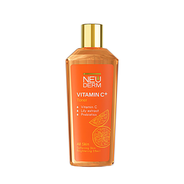 تونر پاککننده انواع پوست ویتامین سی پلاس c+ نئودرم|Neuderm vitamin c plus all skin toner